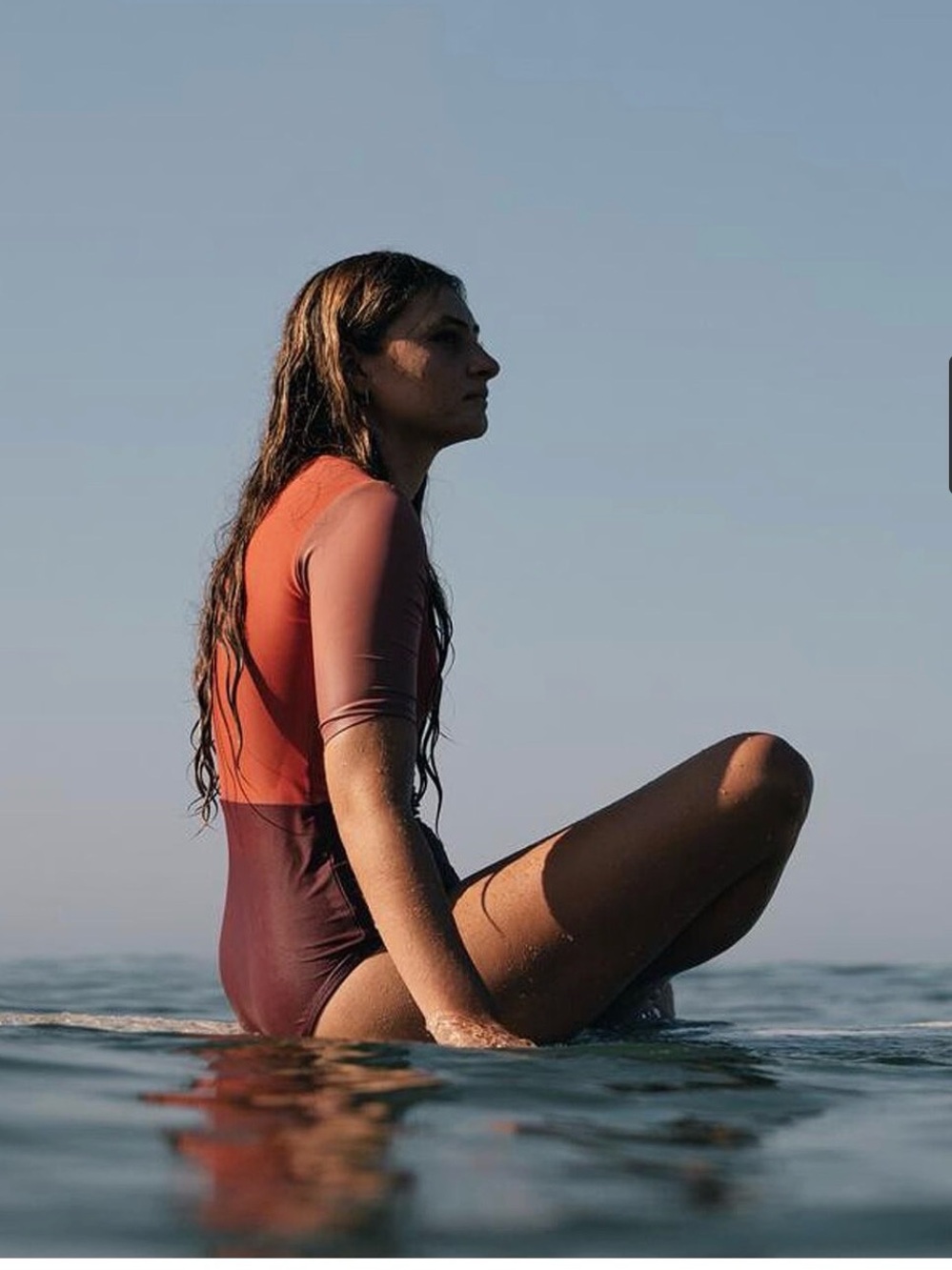 Seea Zuma Surf Colorblock Short Sleeve One-Piece Swimsuit
